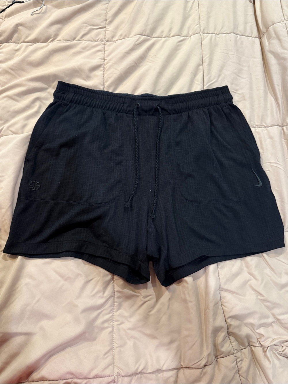Nike YOGA Men’s Black Athletic Drawstring Shorts